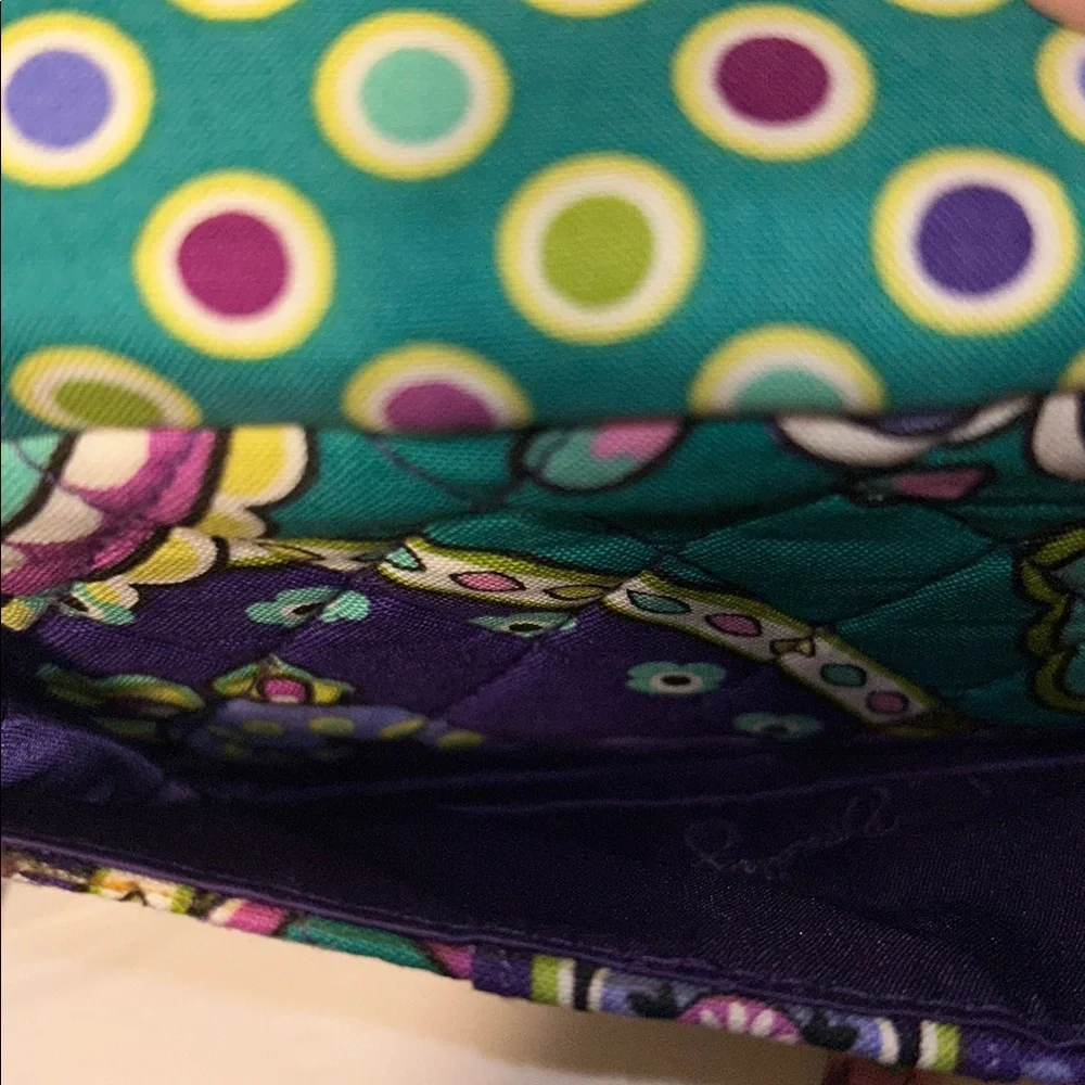 Vera Bradley All in One Crossbody Wristlet Multi Colored Quilted Wallet